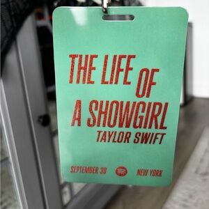 Taylor Swift The Life Of A Showgirl Lanyard from Spotify Pop Up NYC day